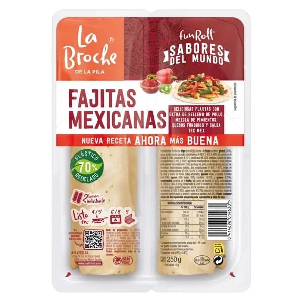 Fun Roll Fajita Mexicana 250G - 0.25 kg - Imagen del producto en Findit