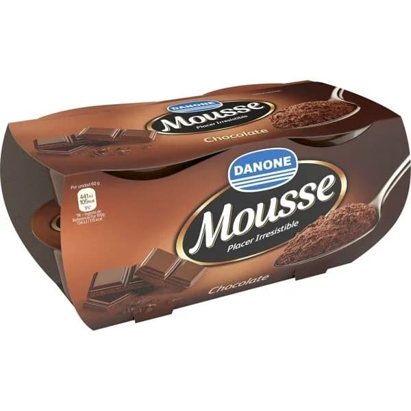 Postre Mousse Chocolate 4 x 60G - 0.24 kg - Imagen del producto en Findit