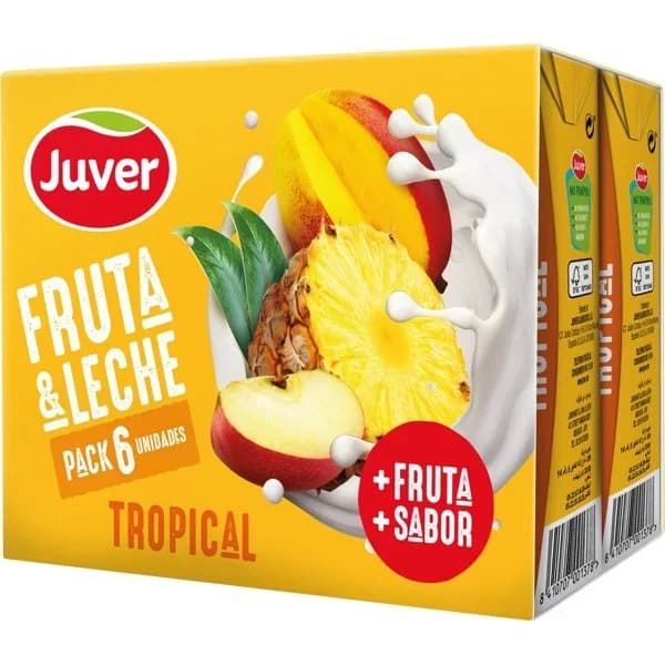 Bebida Fruta y Leche Tropical 6 x 200ML - 0.6 l - Imagen del producto en Findit