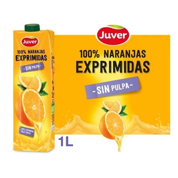 Zumo Naranja Exprimido sin Pulpa 1L - 1 l - Imagen del producto en Findit