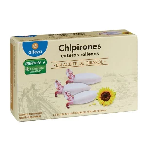 Chipirón Relleno en Aceite Vegetal 115G - 0.09 kg - Imagen del producto en Findit