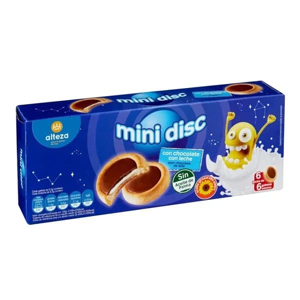 Galleta Mini Disc Chocolate con Leche 236G - 0.24 kg - Imagen del producto en Findit