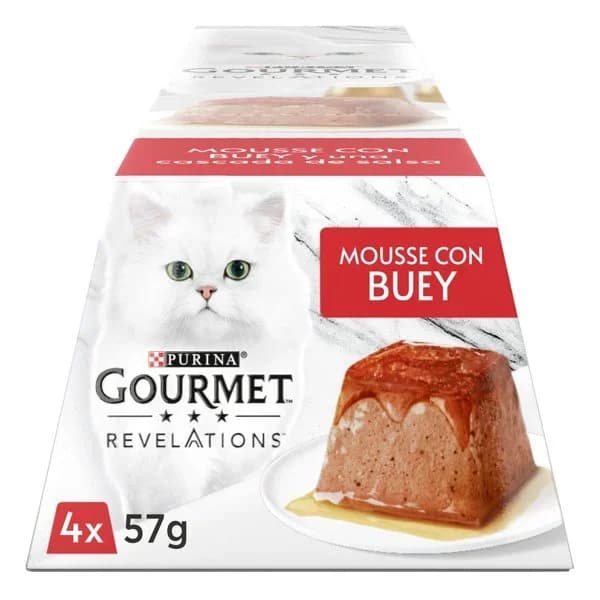 Comida Húmeda Gato Revelations Mousse de Ternera 4 - 0.23 kg - Imagen del producto en Findit