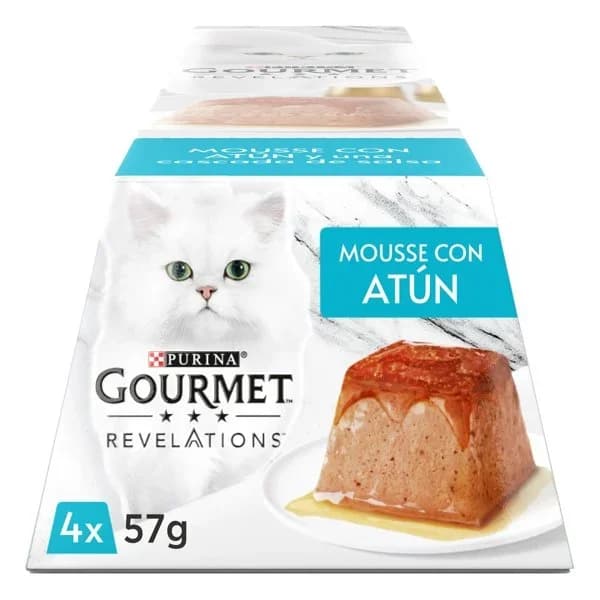 Comida Húmeda Gato Revelations Mousse de Atún 4 x - 0.23 kg - Imagen del producto en Findit