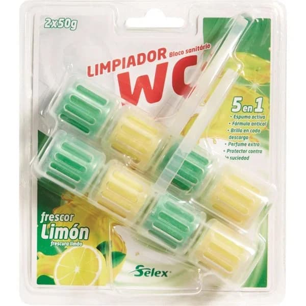 Colgador WC Frescor Limon 5 en 1 2X50Gr - 1 ud - Imagen del producto en Findit