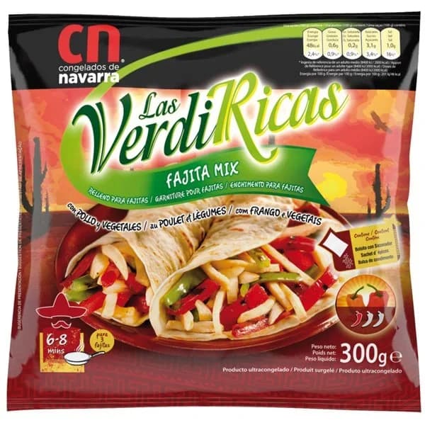 Mix para Fajitas Congelado 30G - 0.3 kg - Imagen del producto en Findit
