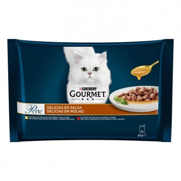 Comida Húmeda Gato Perle Delicias en Salsa 4 x 85G - 0.34 kg - Imagen del producto en Findit