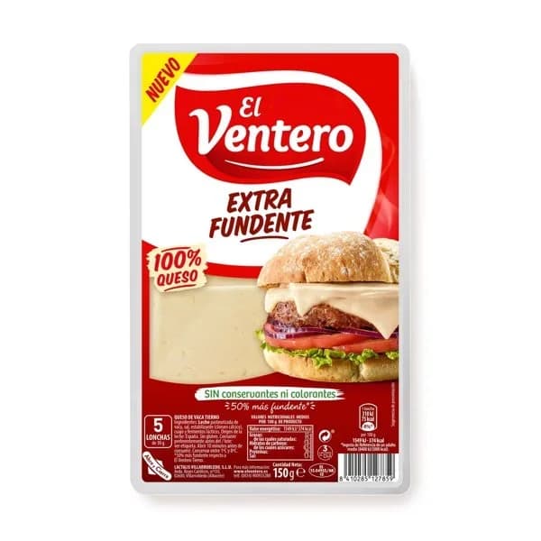 Queso Extra Fundente Loncha 150G - 0.15 kg - Imagen del producto en Findit