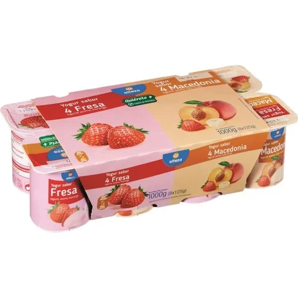 Yogur Sabores 4 Fresa, 4 Macedonia - 1 ud - Imagen del producto en Findit