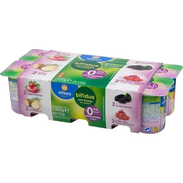 Yogur Bífidus Desnatado Fruta 8UD - 1 ud - Imagen del producto en Findit