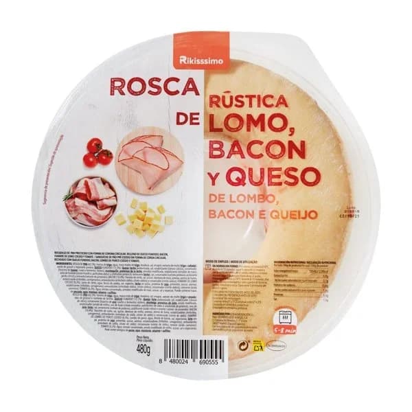 Rosca Lomo, Bacon y Queso 480G - 0.48 kg - Imagen del producto en Findit