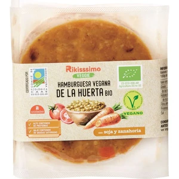 Burger Vegetal de la Huerta 2 x 80G - 0.16 kg - Imagen del producto en Findit