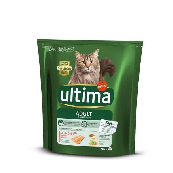Pienso para gatos con salmón y arroz 750 g - 0.75 kg - Imagen del producto en Findit