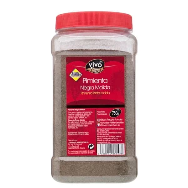 Especia Pimienta Negra Molida 750G - 0.75 kg - Imagen del producto en Findit