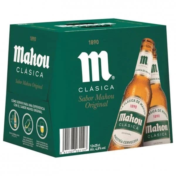Cerveza Rubia Clásica Botellín 12 x 250ML - 3 l - Imagen del producto en Findit
