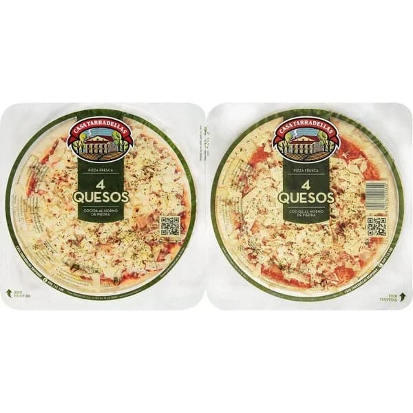Pizza 4 Quesos Refrigerada 2 x 210G - 0.42 kg - Imagen del producto en Findit