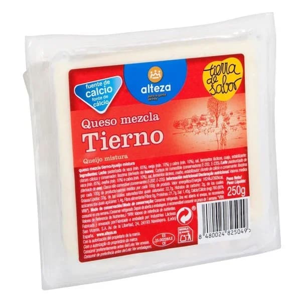 Queso Mezcla Tierno Cuña 250G - 0.25 kg - Imagen del producto en Findit
