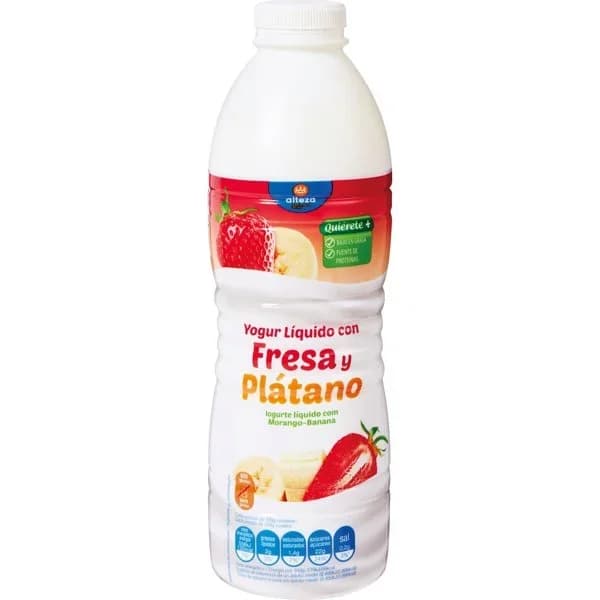 Yogur Liquido Fresa Platano - 1 kg - Imagen del producto en Findit