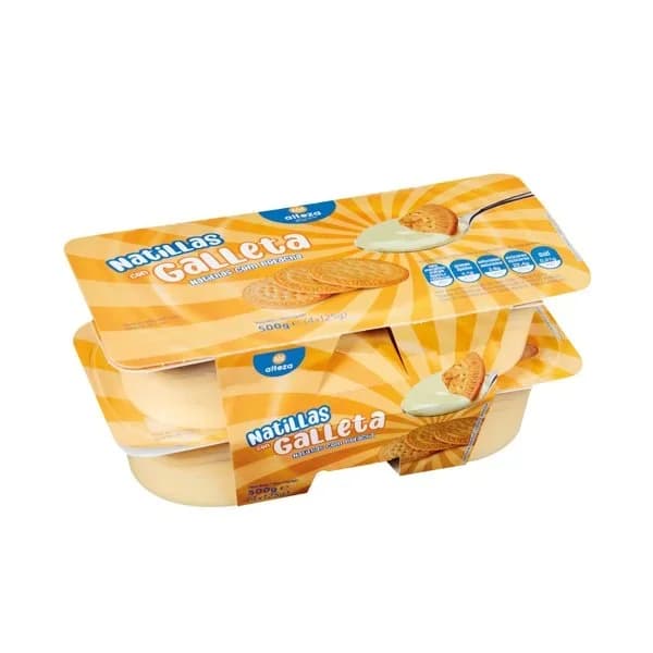 Natillas con Galleta 4UD - 0.5 kg - Imagen del producto en Findit
