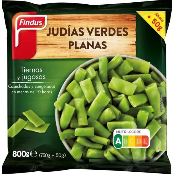 Judía Verde Plana Congelada 750G - 0.8 kg - Imagen del producto en Findit