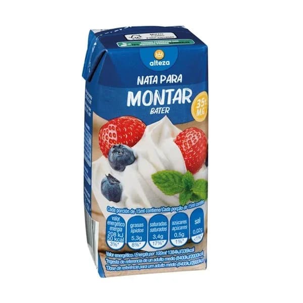 Nata para Montar 35% 200ML - 0.2 l - Imagen del producto en Findit