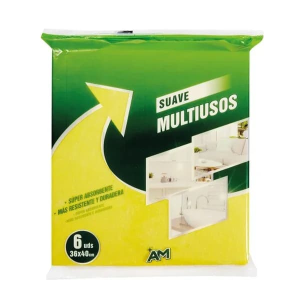 Bayeta Suave Multiusos Amarilla 3u - 1 ud - Imagen del producto en Findit