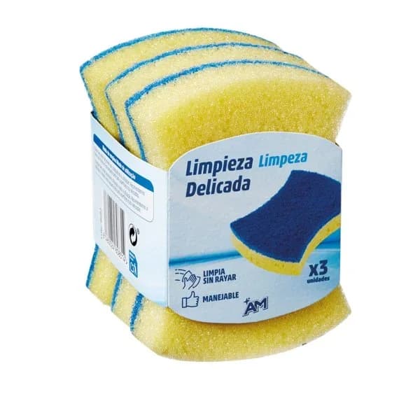 Estropajo Bicapa no Raya 3UD - 1 ud - Imagen del producto en Findit