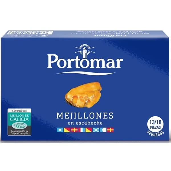 Mejillón en Escabeche 13-18 111G - 0.1 kg - Imagen del producto en Findit