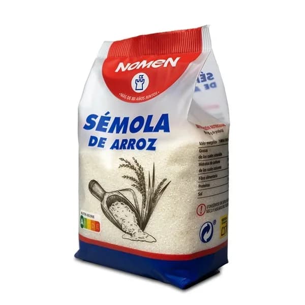 Sémola de arroz NOMEN, bolsa 500 g - 0.5 kg - Imagen del producto en Findit