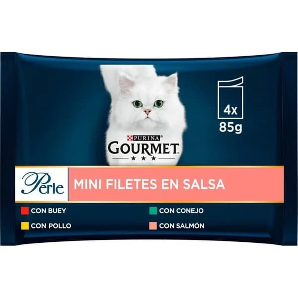Comida Húmeda Gatos Perle Carne P-4 - 0.34 kg - Imagen del producto en Findit