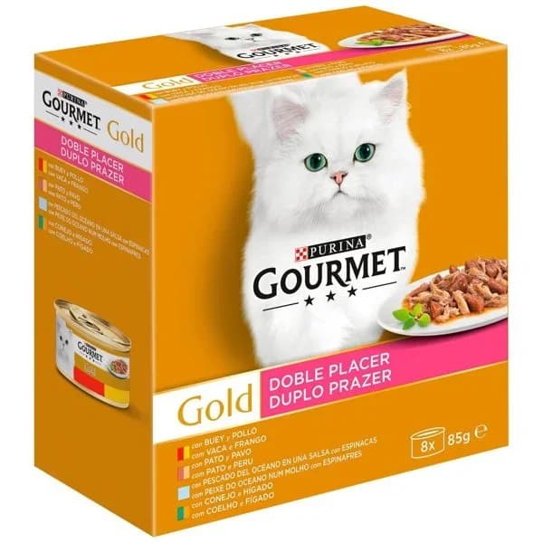 Duo pescado oceáno para GOURMET Gold, pack 8x85 g - 1.2 kg - Imagen del producto en Findit