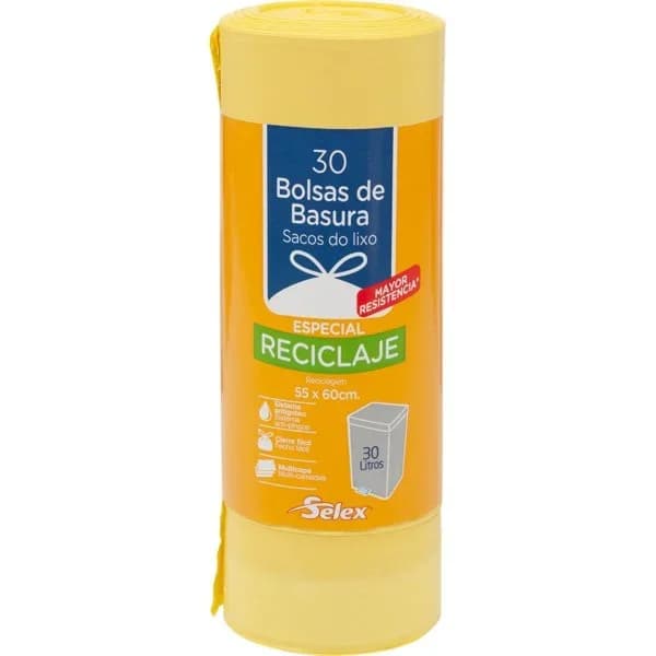 Bolsa de Basura Cierra Fácil 55X60 30UD - 1 ud - Imagen del producto en Findit