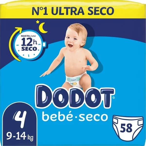 Pañales bebé talla 4 de 9-14 kg Dodot - 1 ud - Imagen del producto en Findit