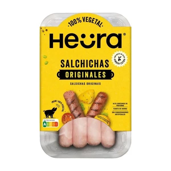 Salchichas originales HEURA, bandeja 216 g - 0.22 kg - Imagen del producto en Findit