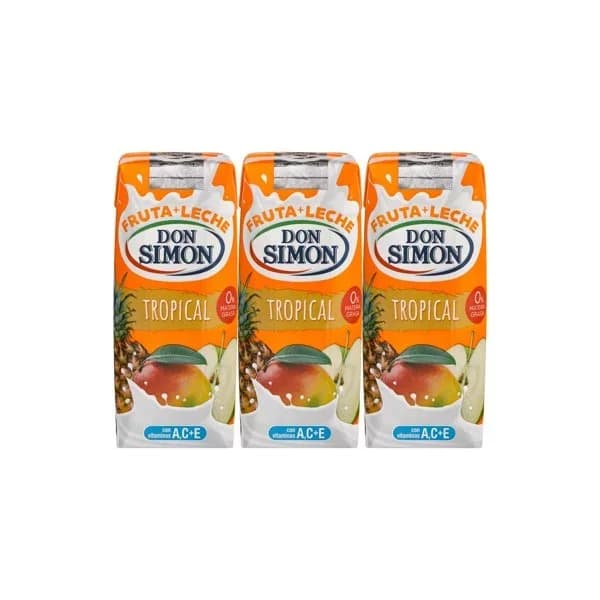 Bebida Fruta y Leche Tropical 3 x 330ML - 1 ud - Imagen del producto en Findit