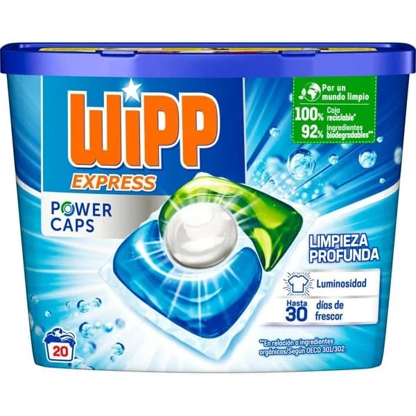 Detergente Cápsulas Power Caps 20UD - 20 ud - Imagen del producto en Findit