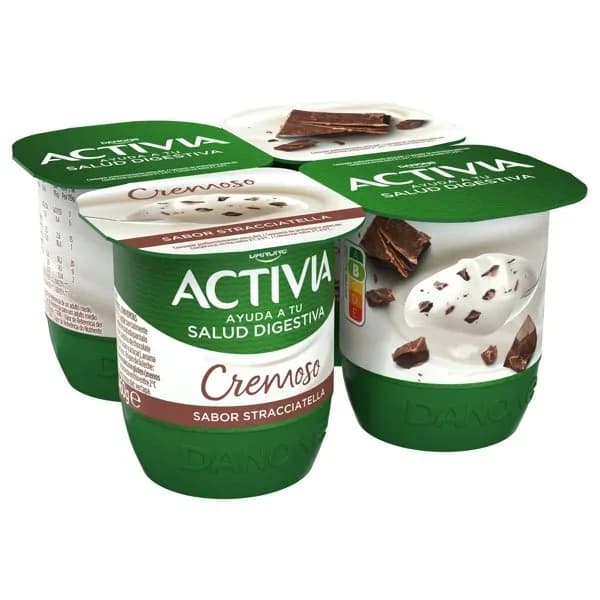 Yogur Bífidus Activia Stracciatella Cremoso 4UD - 0.46 kg - Imagen del producto en Findit