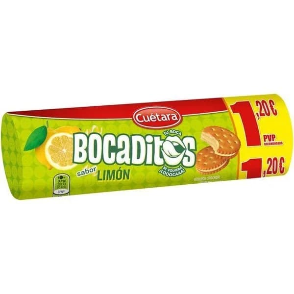Bocaditos de limón CUÉTARA, paquete 150 g - 0.15 kg - Imagen del producto en Findit