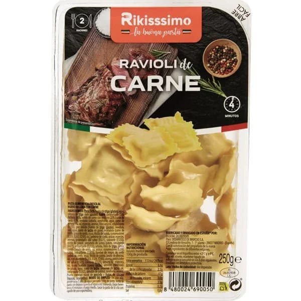 Ravioli de Carne 250G - 0.25 kg - Imagen del producto en Findit