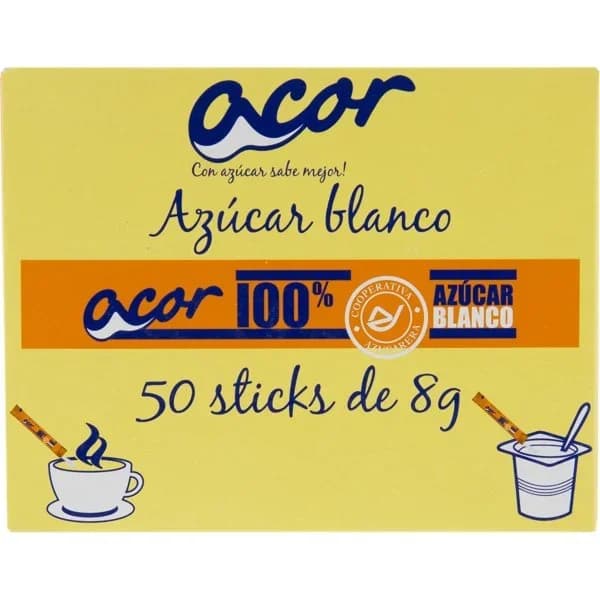 Azucar Blanco Sticks - 47.25 ud - Imagen del producto en Findit