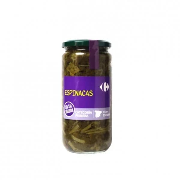 Espinacas sin sal añadida Carrefour 425 g. - 0.42 kg - Imagen del producto en Findit
