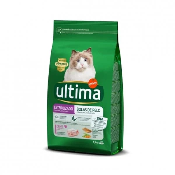 Comida Gato Esterilizado Bolas Pelo Croqueta Pavo - 1.5 kg - Imagen del producto en Findit