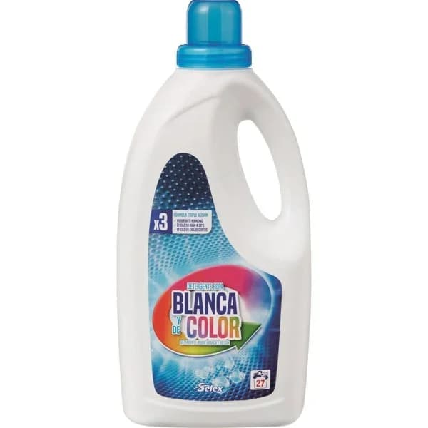 Detergente Líquido Blanco/Color 27Lv - 1 ud - Imagen del producto en Findit