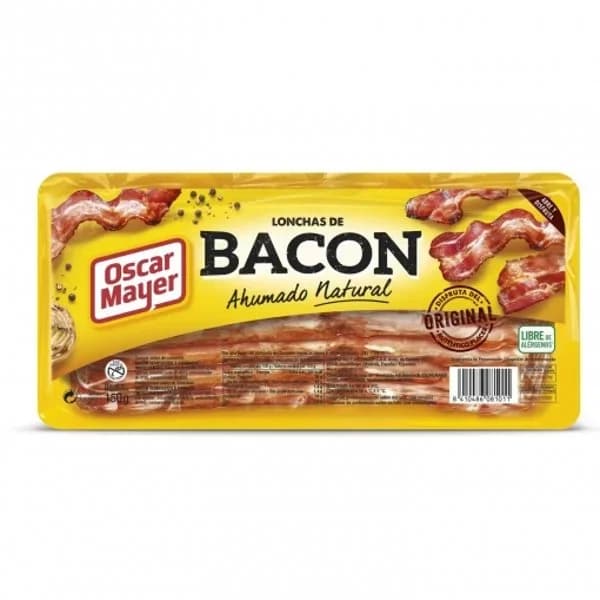Bacón OSCAR MAYER, bandeja 150 g - 0.15 kg - Imagen del producto en Findit