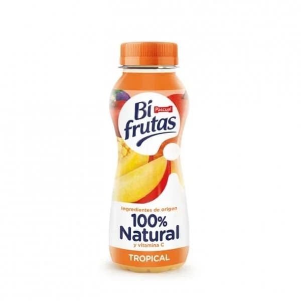 Bebida de zumo con leche tropical natural Pascual Bifrutas botella 240 ml - 0.24 l - Imagen del producto en Findit