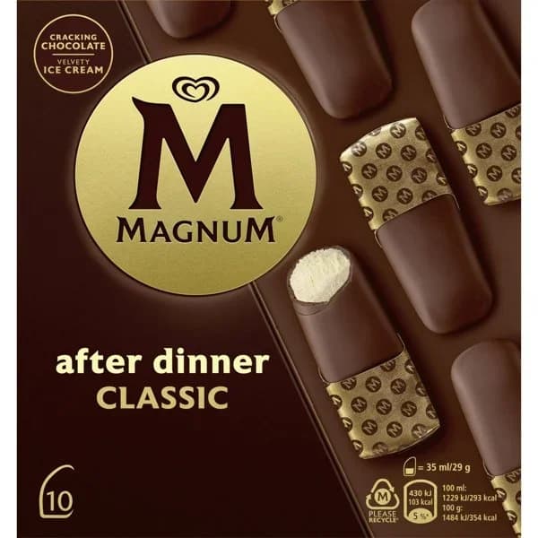 Bombón After Dinner Classic Magnun sin gluten 8 ud. - 8.04 ud - Imagen del producto en Findit