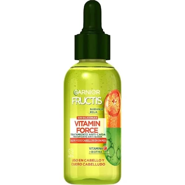Serum tratamiento anti-caída con naranja roja, vitamina C y biotina para pelo con tendencia a caerse Vitamin Force Garnier Fructis 125 ml. - 1 ud - Imagen del producto en Findit