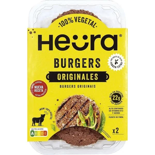 Hamburguesa original a base de proteína de guisante Heura 200 g. - 0.2 kg - Imagen del producto en Findit