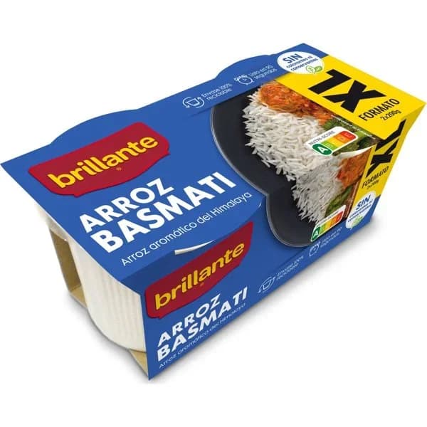 Arroz basmati Brillante vaso 400 g - 0.4 kg - Imagen del producto en Findit