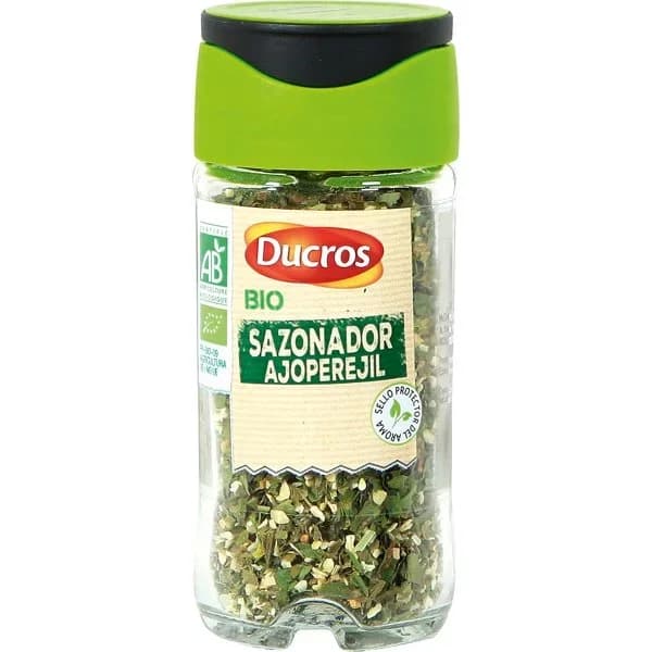 Sazonador ajoperejil Bio DUCROS, frasco 22 g - 0.02 kg - Imagen del producto en Findit